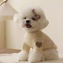 Autumn and Winter Dog Base Shirt Cute Love Bear Teddy Yorkshire Hoodie Dog Cat Pet Love Warm Clothes Designer Dog Clothes