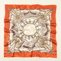 New Brand Print Headband Scarf Women Fashion 90*90cm Silk Satin Hijab Bandana Neckerhicef Sun Protection Shawl Wrap Headscarf