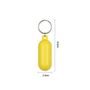 2pcs Kayak Keychain Float Surf Floating Non Sinking Pendant Lock Ring Yellow Beach Markers Yacht Inflatable Boat Edc Accessories