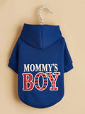 Pet Clothes for Dog Cat Puppy Hoodies Coat MOMMY'S BOY Sweatshirt Dog  Outfits for Small Medium Dog Cat