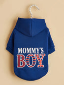Pet Clothes for Dog Cat Puppy Hoodies Coat MOMMY'S BOY Sweatshirt Dog  Outfits for Small Medium Dog Cat