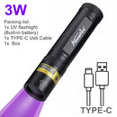 Alonefire SV77 10W 365nm UV Flashlight Ultraviolet Black Light Pet Moss Detector For Cat Dog Stains Bed Bug Moldy Food