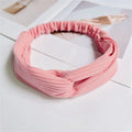 Women Headband Bohemian Elastic Hair Bands Soft Solid Color Girls Hairband Hair Accessories Twisted Knotted Headwrap