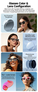 2026 New Upgrade Smart Glasees with Camera Video Recording AI Photo Recognition Bluetooth Call Translation Voice Sunglasses Man