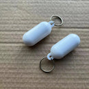 2pcs Kayak Keychain Float Surf Floating Non Sinking Pendant Lock Ring Yellow Beach Markers Yacht Inflatable Boat Edc Accessories