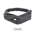 Women Headband Bohemian Elastic Hair Bands Soft Solid Color Girls Hairband Hair Accessories Twisted Knotted Headwrap