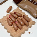 ‌10 Colors Brown Toned Capsule Lipstick Set Smooth Matte Velvet‌ Lasting Mini Lip Balm Smudge Proof High Pigment Lips Makeup Kit