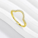 925 Sterling Silver 1.4mm Fashion Simplicity Full Zircon Stackable Plain Ring For Women Daily Party Personalized Fine Jewelry