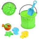 Beach Sand Bucket Toy  Collapsible Bucket Gardening Tool Outdoor Pool Play Tool Kids Summer Water Fun Toy Birthday Gift