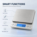 Digital Kitchen Scale Stainless Steel Food Scale with LCD Display for Precise Weighing of Cooking Ingredients Diet