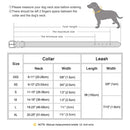 Personalized Dog Collar Leash Set Durable Genuine Leather Dog Collars Engraved Pet ID Necklace With Lead For Small Large Dogs