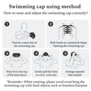 Professional High Elastic  Silicone Swimming Cap Waterproof Ear Protection Long Hair Special Comfortable For Men Women