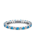 925 Sterling Silver 1.4mm Fashion Simplicity Full Zircon Stackable Plain Ring For Women Daily Party Personalized Fine Jewelry