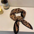 Hot Selling New 90 * 90 Women's Headscarf High-end Simple Black and White Polka Dot Printed Twill Silk Light Luxury Scarf