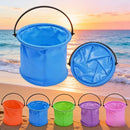 Beach Sand Bucket Toy  Collapsible Bucket Gardening Tool Outdoor Pool Play Tool Kids Summer Water Fun Toy Birthday Gift