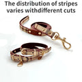 Pet Collar and Leash Set Leather Fashion Adjustable Collars for Dogs Pet Supplies Collars for Medium and Large Dogs Gift for Dog