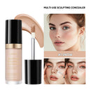 Long-lasting Coverage Concealer Matte Foundation Multi-Use Cream Oil Free Highlight and Retouch Face Makeup Products for Women