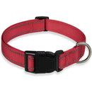 Reflective Dog Collar Strap with Adjustable Safety Nylon Pet Collar Pet Traction Rope Suitable for Small and Medium-Sized Pets