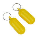 2pcs Kayak Keychain Float Surf Floating Non Sinking Pendant Lock Ring Yellow Beach Markers Yacht Inflatable Boat Edc Accessories