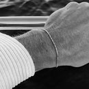 EManco Wire Chain Bracelet Fashion Trend New Personalized Men's White Gold Bracelet Non-Fading Color Wholesale Jewelry