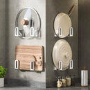 Pot Lid Rack Pot Cover Cutting Board Holder Sponge Storage Shelf Kitchen Bathroom Wall Mounted Organizer Rack Accessories
