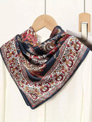New Brand Print Headband Scarf Women Fashion 90*90cm Silk Satin Hijab Bandana Neckerhicef Sun Protection Shawl Wrap Headscarf