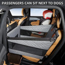 Pet Car Nest Bed, Full Coverage Back Seat Hammock Extender for Cars, Waterproof Scratchproof with Mesh Pocket for All Size Dogs