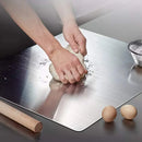 This Stainless Steel Kitchen Cutting Board Is Easy To Clean, Double-sided and Versatile Suitable for Handling Kitchen Vegetables