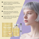 Deep Collagen Silk Peptide Intensive Ampoule Hydrating & Softening Face Serum, Smooths Visible Lines Boosts Glow Skincare 50ml