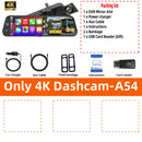 4K HD Car DVR Touch Screen Carplay & Android Auto Dash Cam Night Vision Video Recorder Driving Recorder
