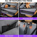 Pet Car Nest Bed, Full Coverage Back Seat Hammock Extender for Cars, Waterproof Scratchproof with Mesh Pocket for All Size Dogs