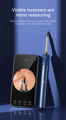 3 in 1 Wi-Fi Enabled Ear Pick Tweezers 12MP Camera Earwax Removal Tool with Rechargeable Battery Ear Cleaner with Tweezers Tools