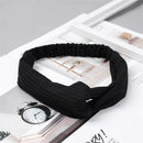Women Headband Bohemian Elastic Hair Bands Soft Solid Color Girls Hairband Hair Accessories Twisted Knotted Headwrap