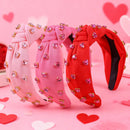 1/3pcs Fashion Valentine's Day Headbands Crystal Love Heart Hairband Headbands Headwear Girls Women Party Hair Accessories