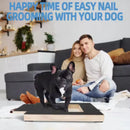 Wooden Pet Scratching Board for Dogs with Built-in Treat Box Nail Trim Pad Pull-Out Design Sandpaper Surface Scratch Toy