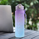 Sports Water Bottle with Time-Tracking Straw Leak Proof Locking Flip Cover for Easy Carry Ideal for Outdoor Adventures