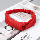 Women Headband Bohemian Elastic Hair Bands Soft Solid Color Girls Hairband Hair Accessories Twisted Knotted Headwrap