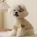 Autumn and Winter Dog Base Shirt Cute Love Bear Teddy Yorkshire Hoodie Dog Cat Pet Love Warm Clothes Designer Dog Clothes
