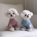 Autumn and Winter Dog Base Shirt Cute Love Bear Teddy Yorkshire Hoodie Dog Cat Pet Love Warm Clothes Designer Dog Clothes