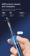 3 in 1 Wi-Fi Enabled Ear Pick Tweezers 12MP Camera Earwax Removal Tool with Rechargeable Battery Ear Cleaner with Tweezers Tools