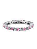 925 Sterling Silver 1.4mm Fashion Simplicity Full Zircon Stackable Plain Ring For Women Daily Party Personalized Fine Jewelry