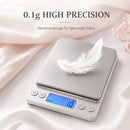 Digital Kitchen Scale Stainless Steel Food Scale with LCD Display for Precise Weighing of Cooking Ingredients Diet