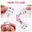 11/16PCS Eyelash Curler with 10pcs Replacement Pads Women Professional Eyelashes Curling Tweezers Clips Lasting Eye Makeup Tools