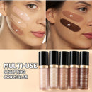 Long-lasting Coverage Concealer Matte Foundation Multi-Use Cream Oil Free Highlight and Retouch Face Makeup Products for Women