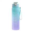 Sports Water Bottle with Time-Tracking Straw Leak Proof Locking Flip Cover for Easy Carry Ideal for Outdoor Adventures