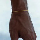 EManco Wire Chain Bracelet Fashion Trend New Personalized Men's White Gold Bracelet Non-Fading Color Wholesale Jewelry