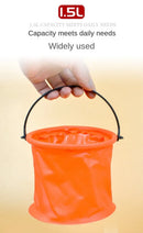 Beach Sand Bucket Toy  Collapsible Bucket Gardening Tool Outdoor Pool Play Tool Kids Summer Water Fun Toy Birthday Gift