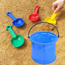 Beach Sand Bucket Toy  Collapsible Bucket Gardening Tool Outdoor Pool Play Tool Kids Summer Water Fun Toy Birthday Gift