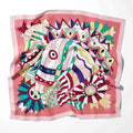 70cm*70cm Fashion 2025 Design Print Silk Square Scarf Women Floral Foulard Horse Hairband Neckerchief Hijab Headband Bandana