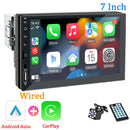 Hippcron Car Radio 1 Din Carplay Android Auto Multimedia Player HD 7‘’ Touch Screen FM AUX Input Bluetooth MirrorLink Universal